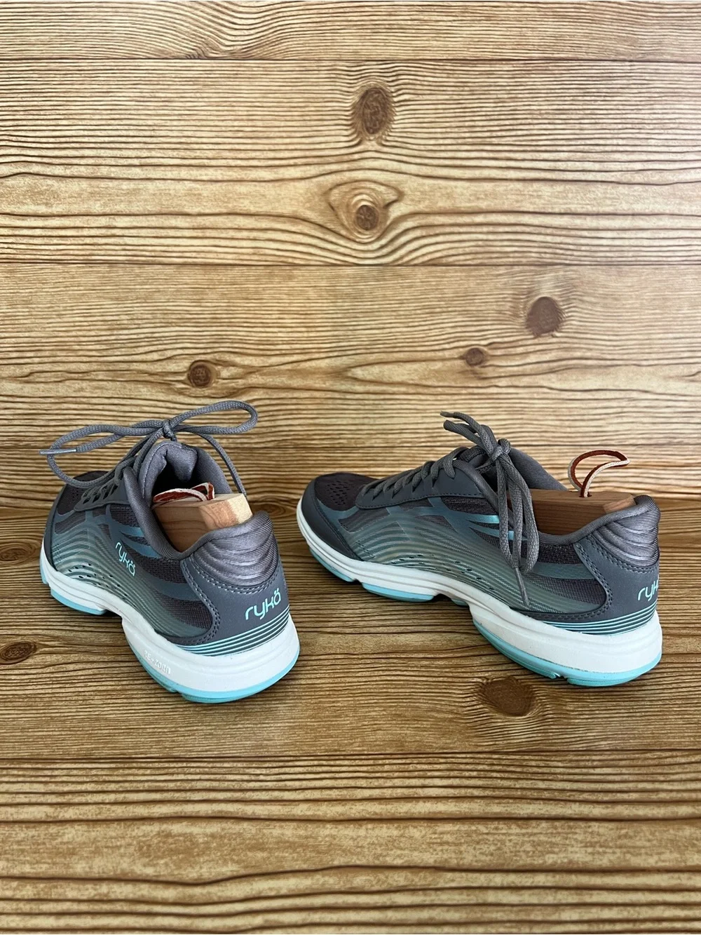 Ryka Devotion Plus 3 Women's 8M Gray Blue QT Grey Mesh Fitness Walking Shoe